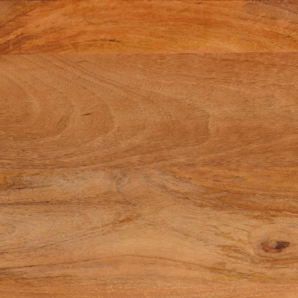 Coffee Table Brown and Black 100x54x40 cm Solid Wood Mango