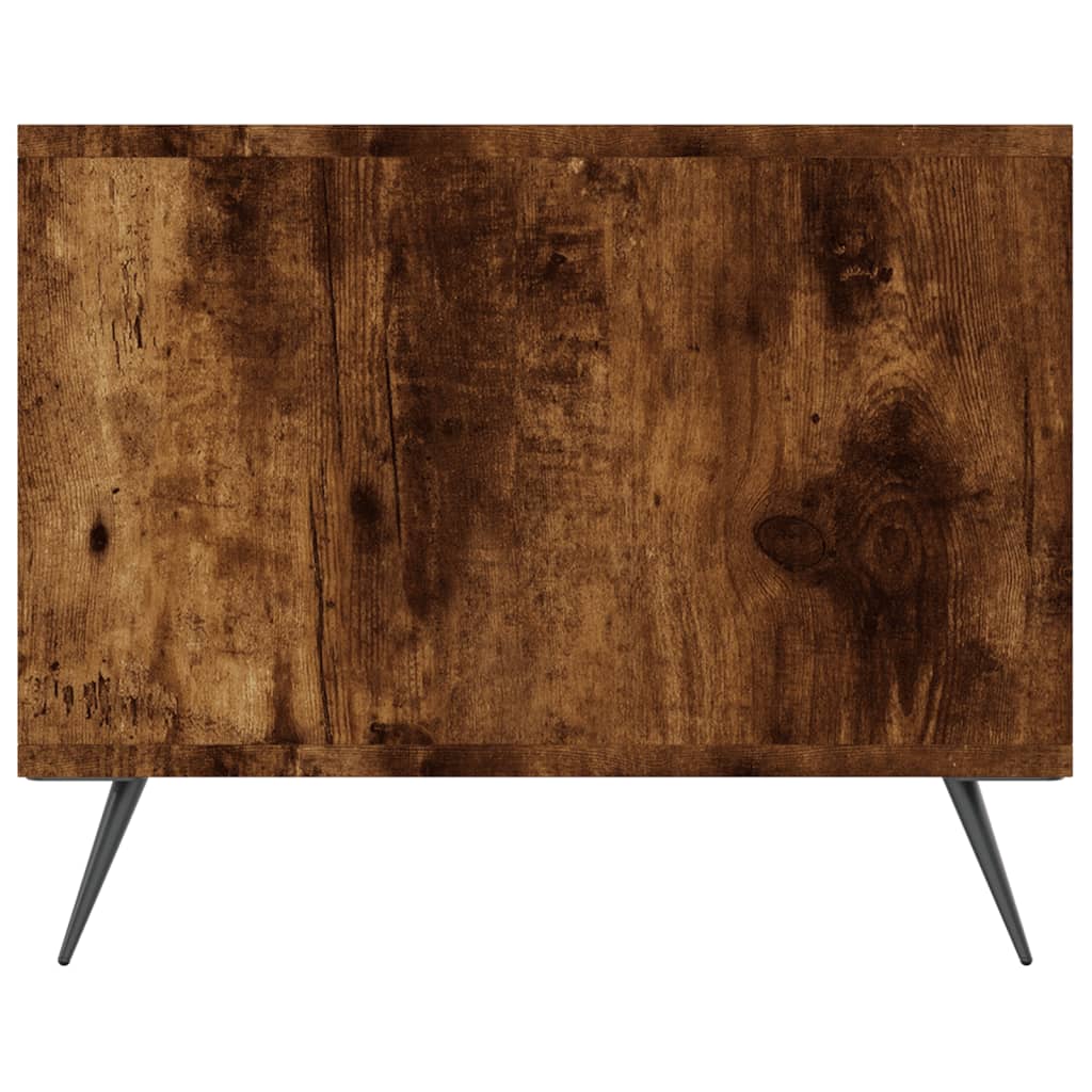 Coffee Table Smoked Oak 102x50x40 cm Engineered Wood