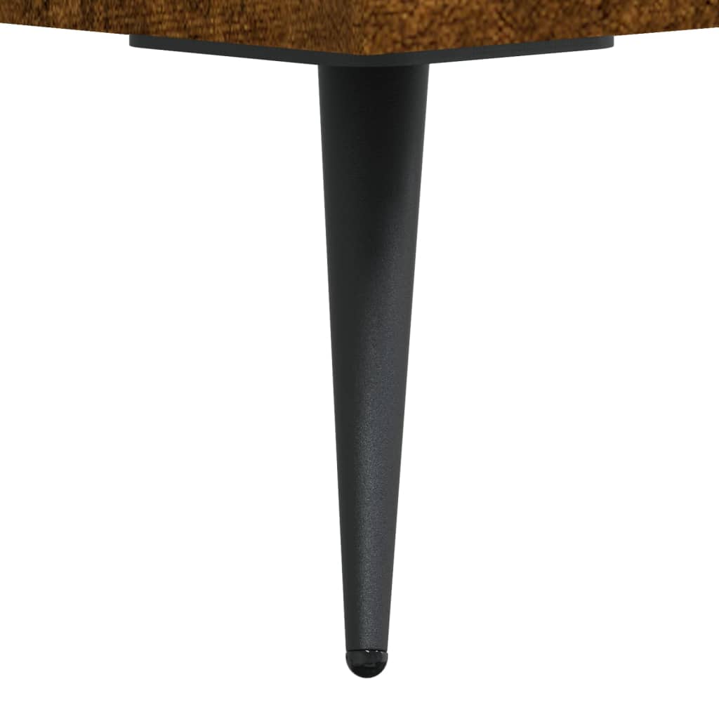 Coffee Table Smoked Oak 102x50x40 cm Engineered Wood