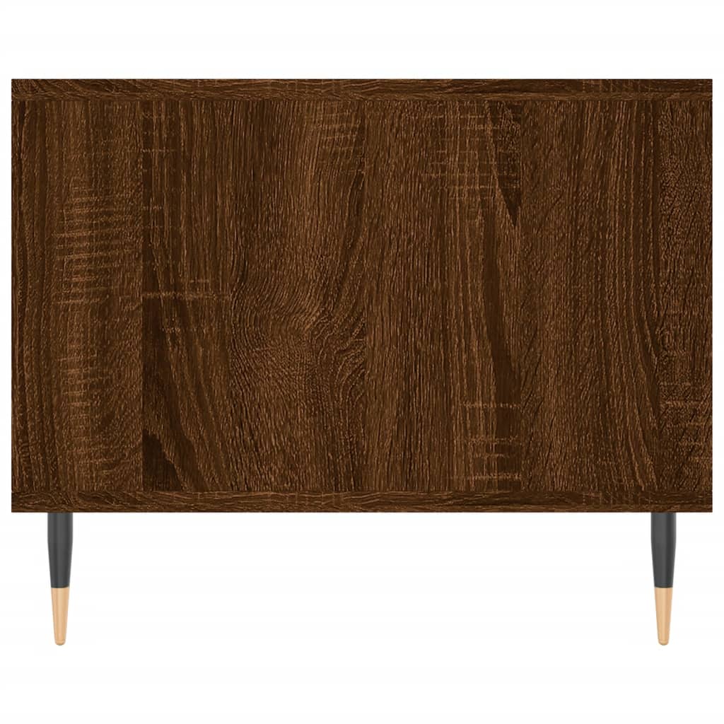 Coffee Table Brown Oak 102x50x40 cm Engineered Wood