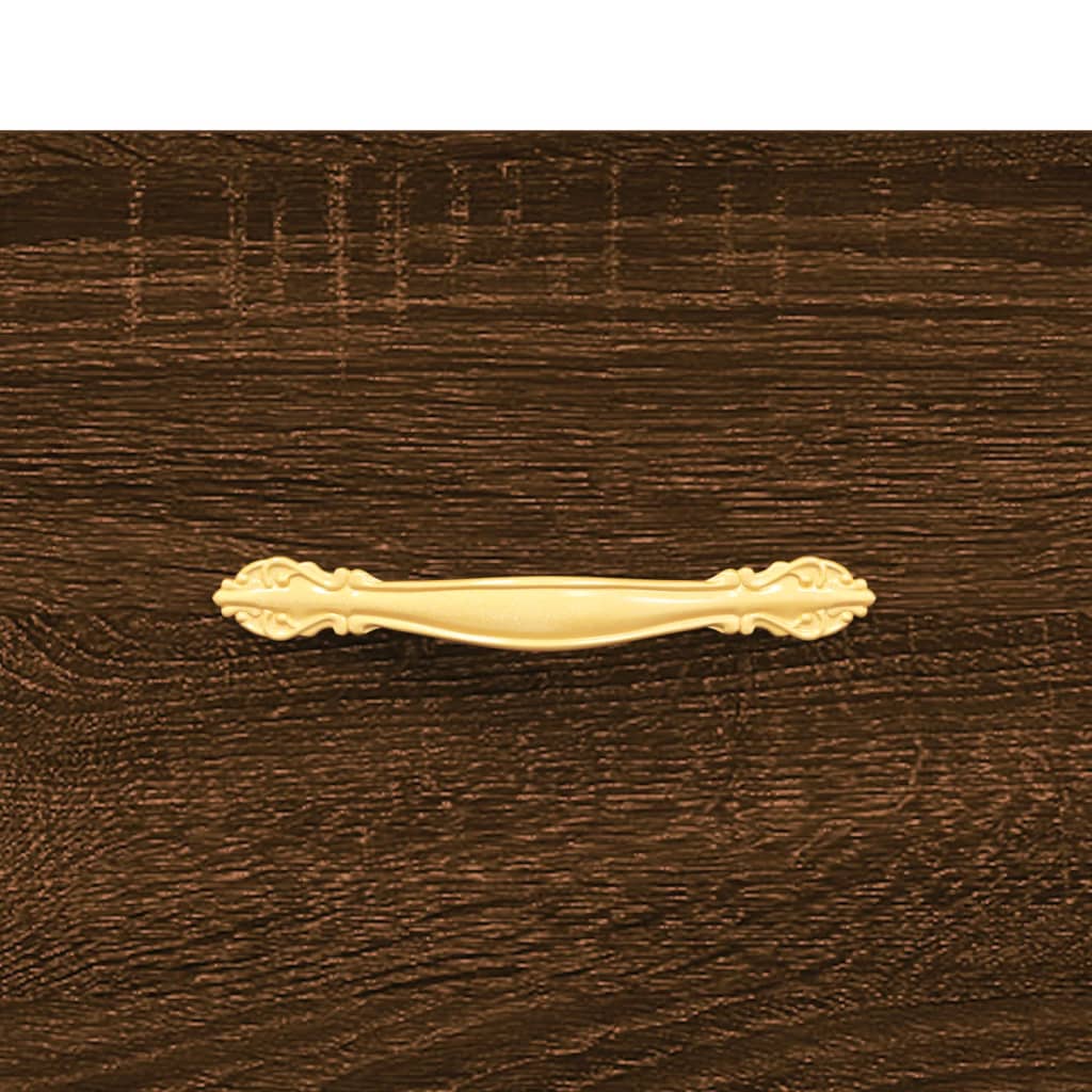 Coffee Table Brown Oak 102x50x40 cm Engineered Wood