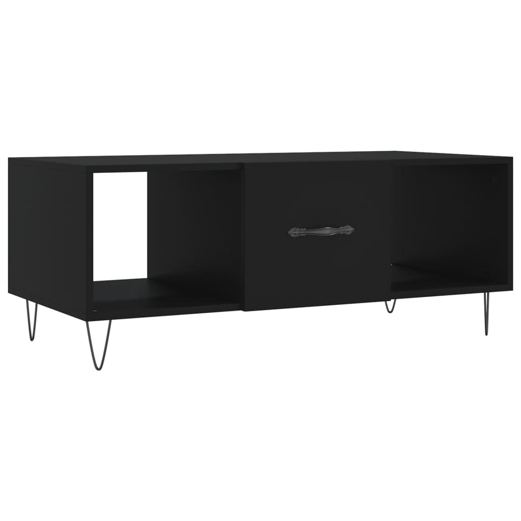 Coffee Table Black 102x50x40 cm Engineered Wood