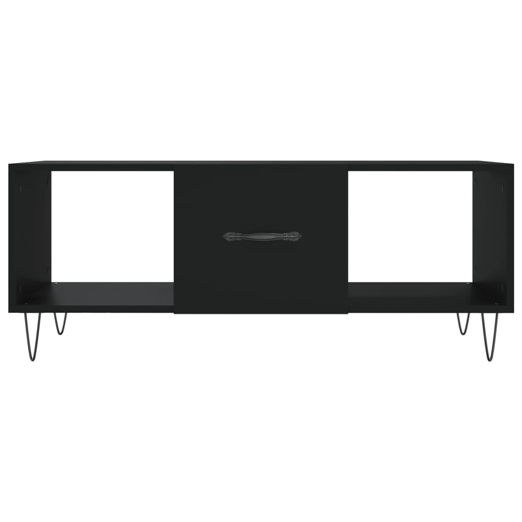 Coffee Table Black 102x50x40 cm Engineered Wood