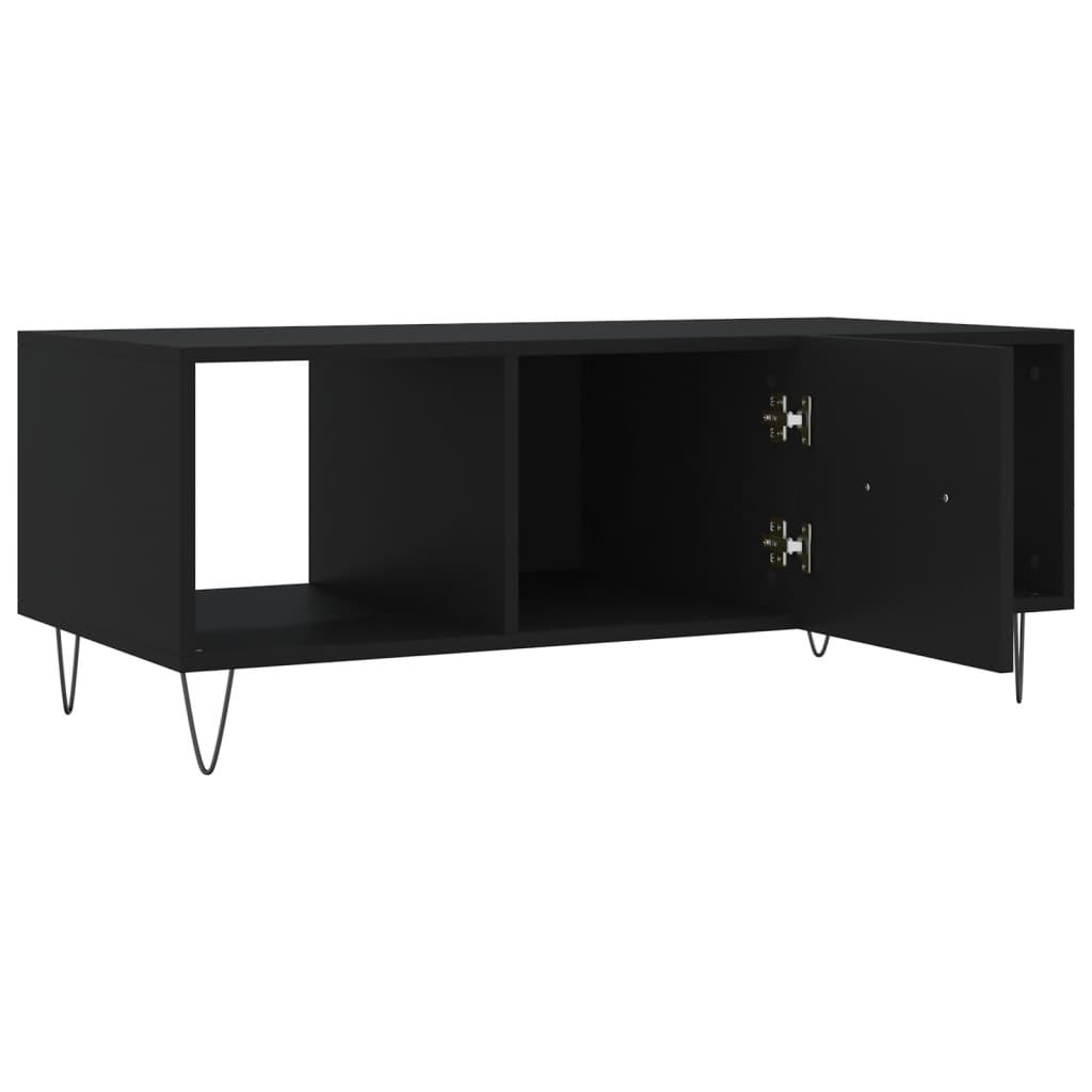 Coffee Table Black 102x50x40 cm Engineered Wood