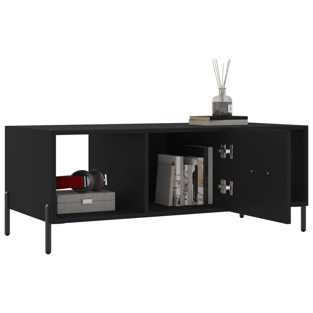 Coffee Table Black 102x50x40 cm Engineered Wood