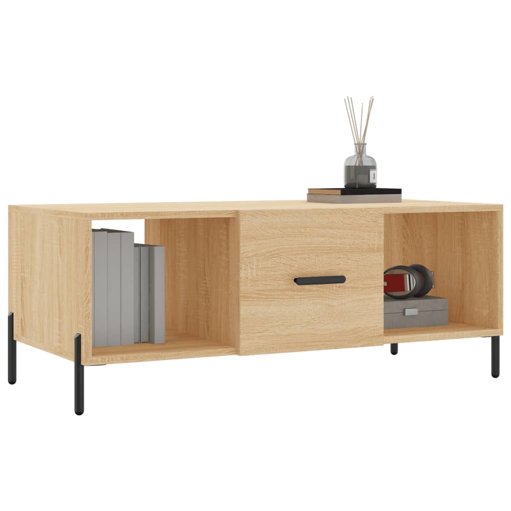 Coffee Table Sonoma Oak 102x50x40 cm Engineered Wood