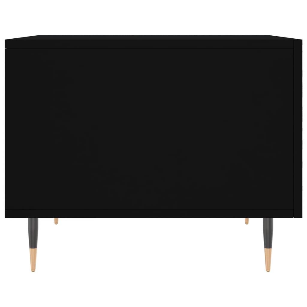 Coffee Table Black 50x50x40 cm Engineered Wood