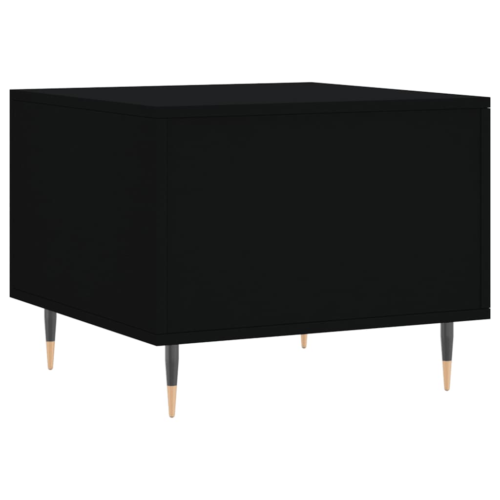 Coffee Table Black 50x50x40 cm Engineered Wood
