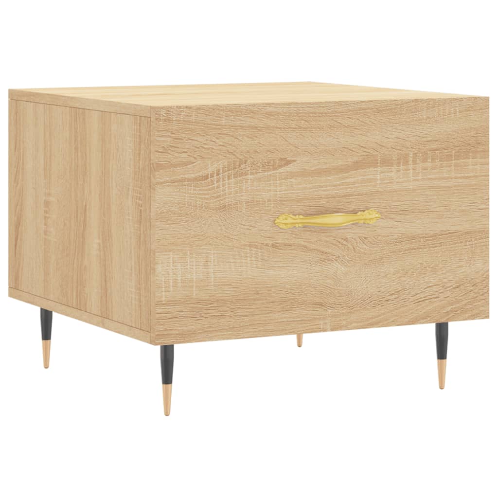 Coffee Table Sonoma Oak 50x50x40 cm Engineered Wood
