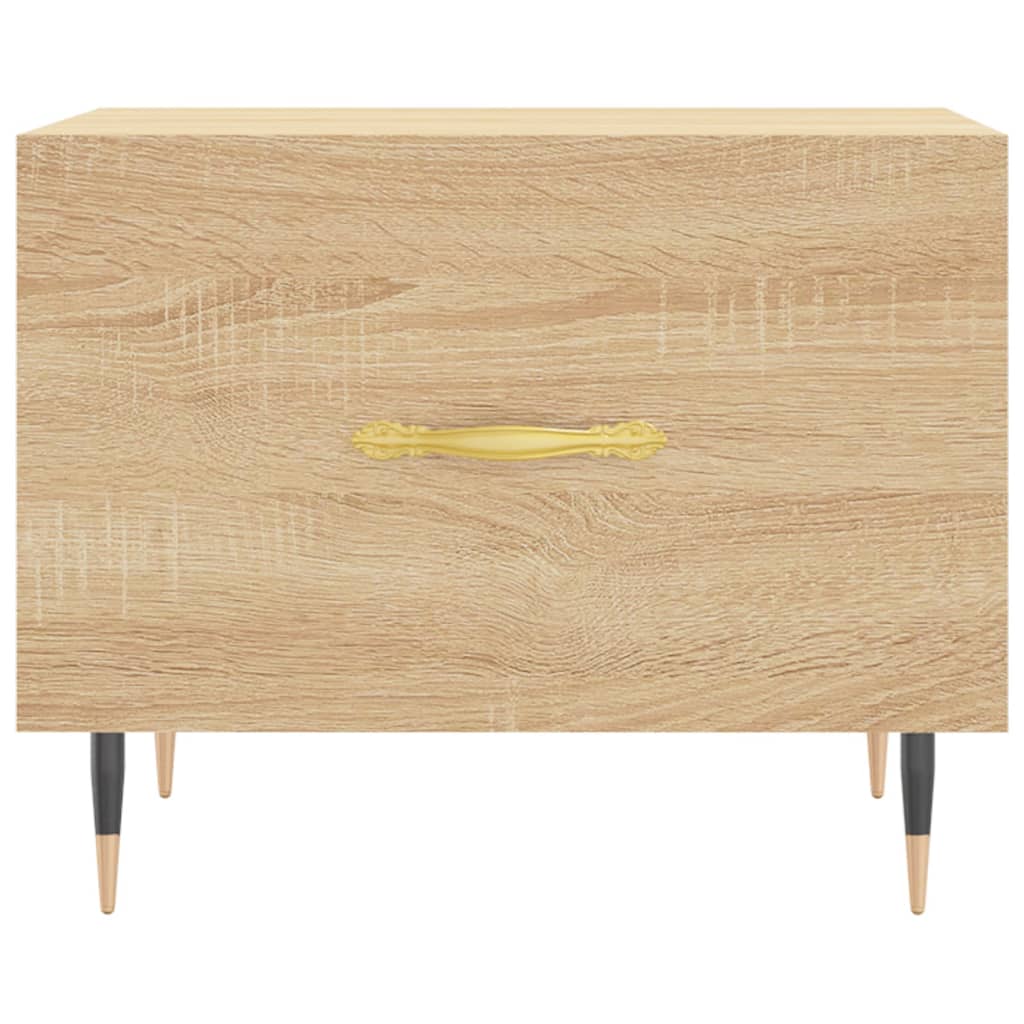 Coffee Table Sonoma Oak 50x50x40 cm Engineered Wood