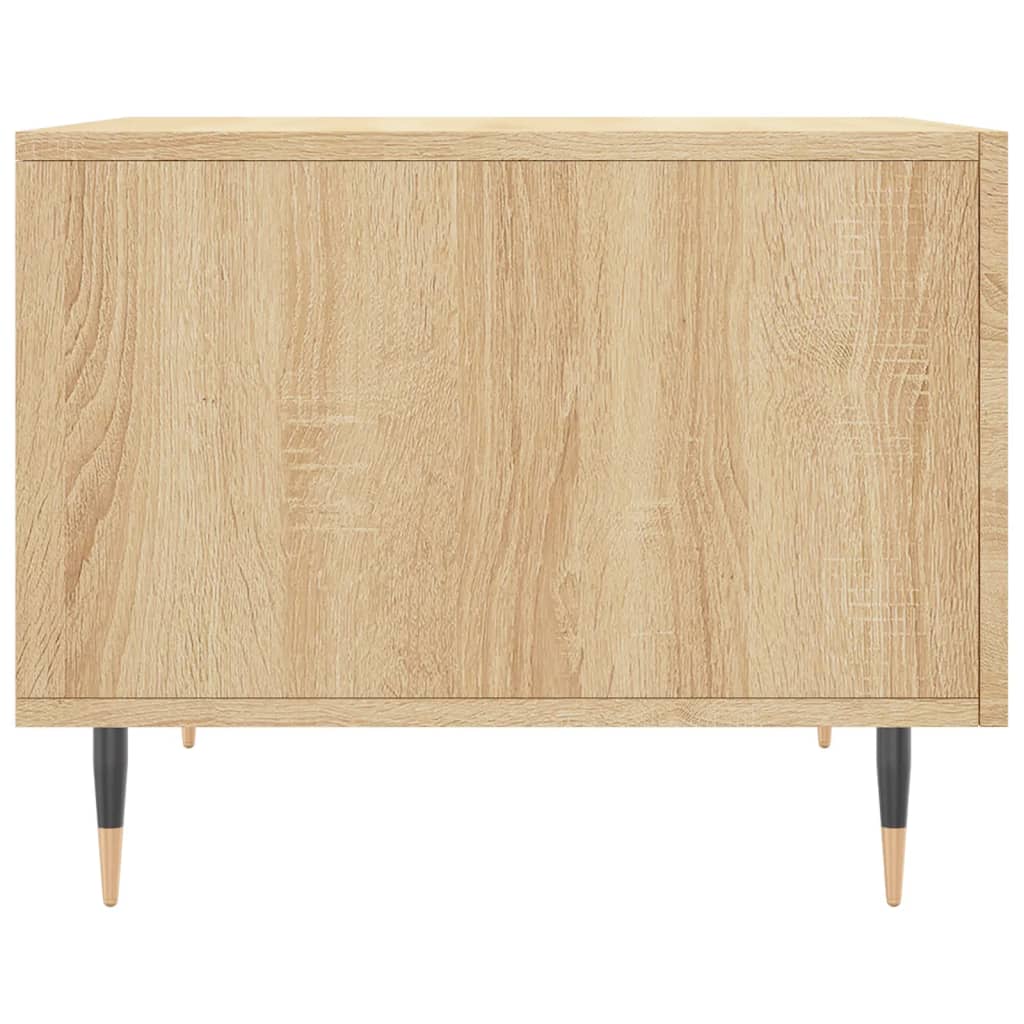 Coffee Table Sonoma Oak 50x50x40 cm Engineered Wood