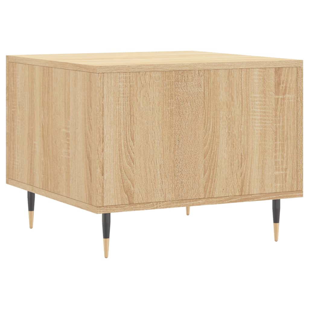 Coffee Table Sonoma Oak 50x50x40 cm Engineered Wood