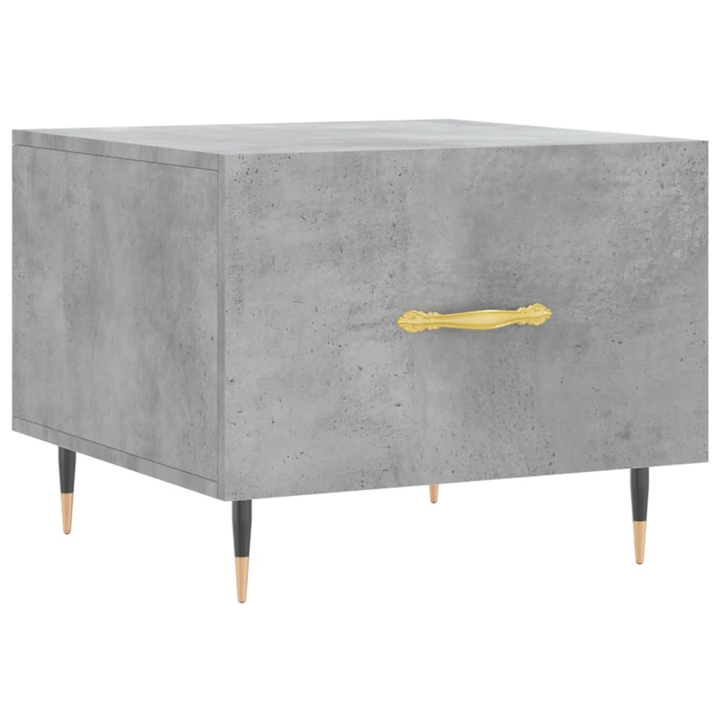 Coffee Table Concrete Grey 50x50x40 cm Engineered Wood