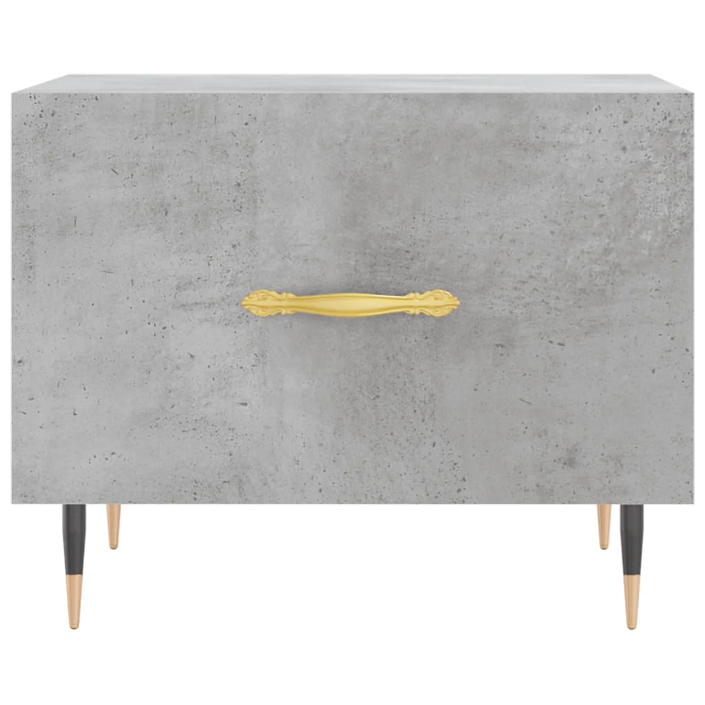 Coffee Table Concrete Grey 50x50x40 cm Engineered Wood