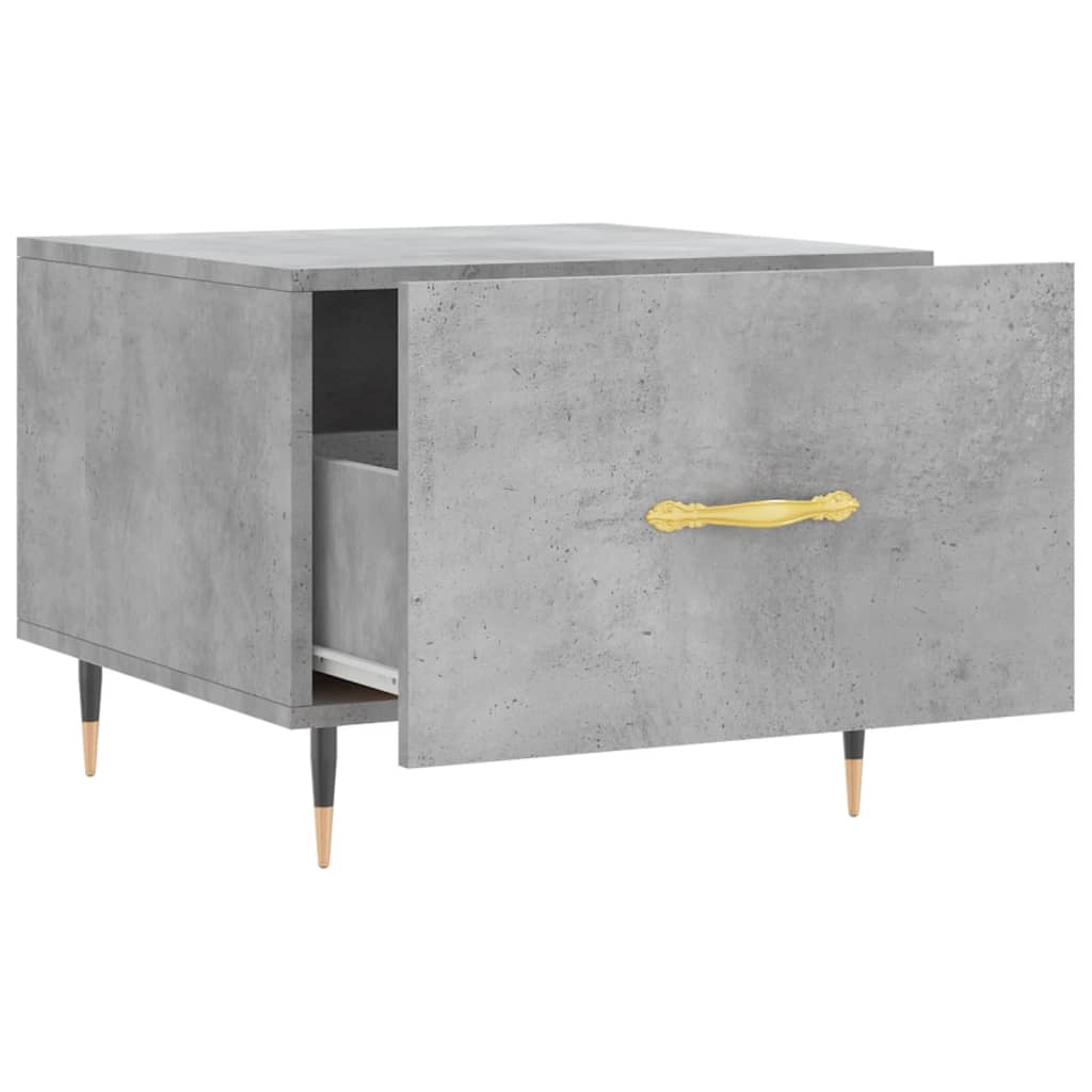 Coffee Table Concrete Grey 50x50x40 cm Engineered Wood