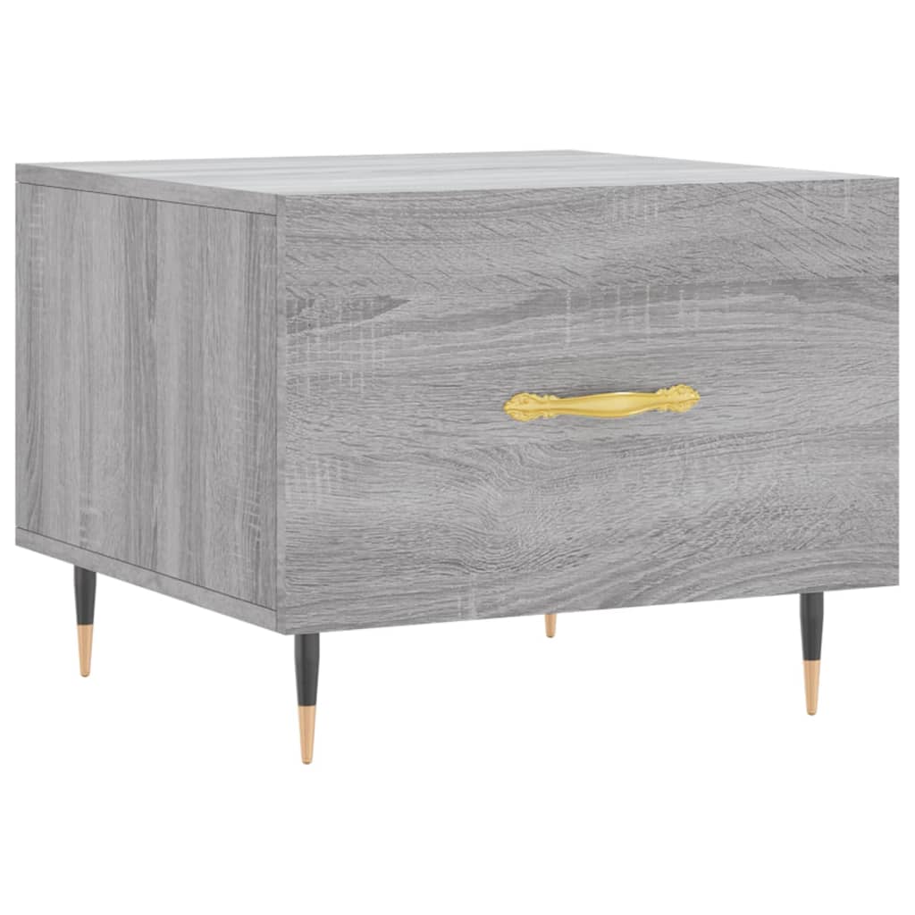 Coffee Table Grey Sonoma 50x50x40 cm Engineered Wood
