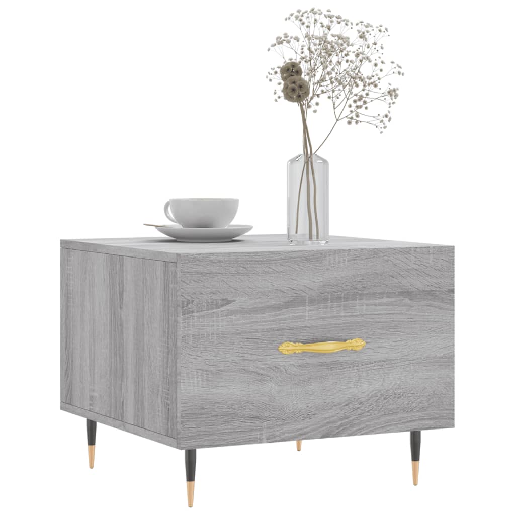 Coffee Table Grey Sonoma 50x50x40 cm Engineered Wood