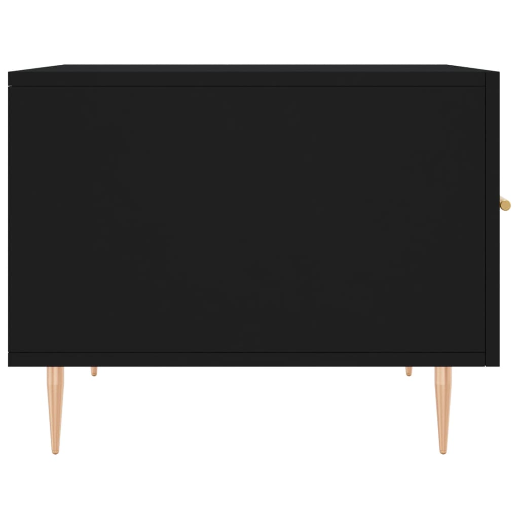 Coffee Table Black 50x50x40 cm Engineered Wood