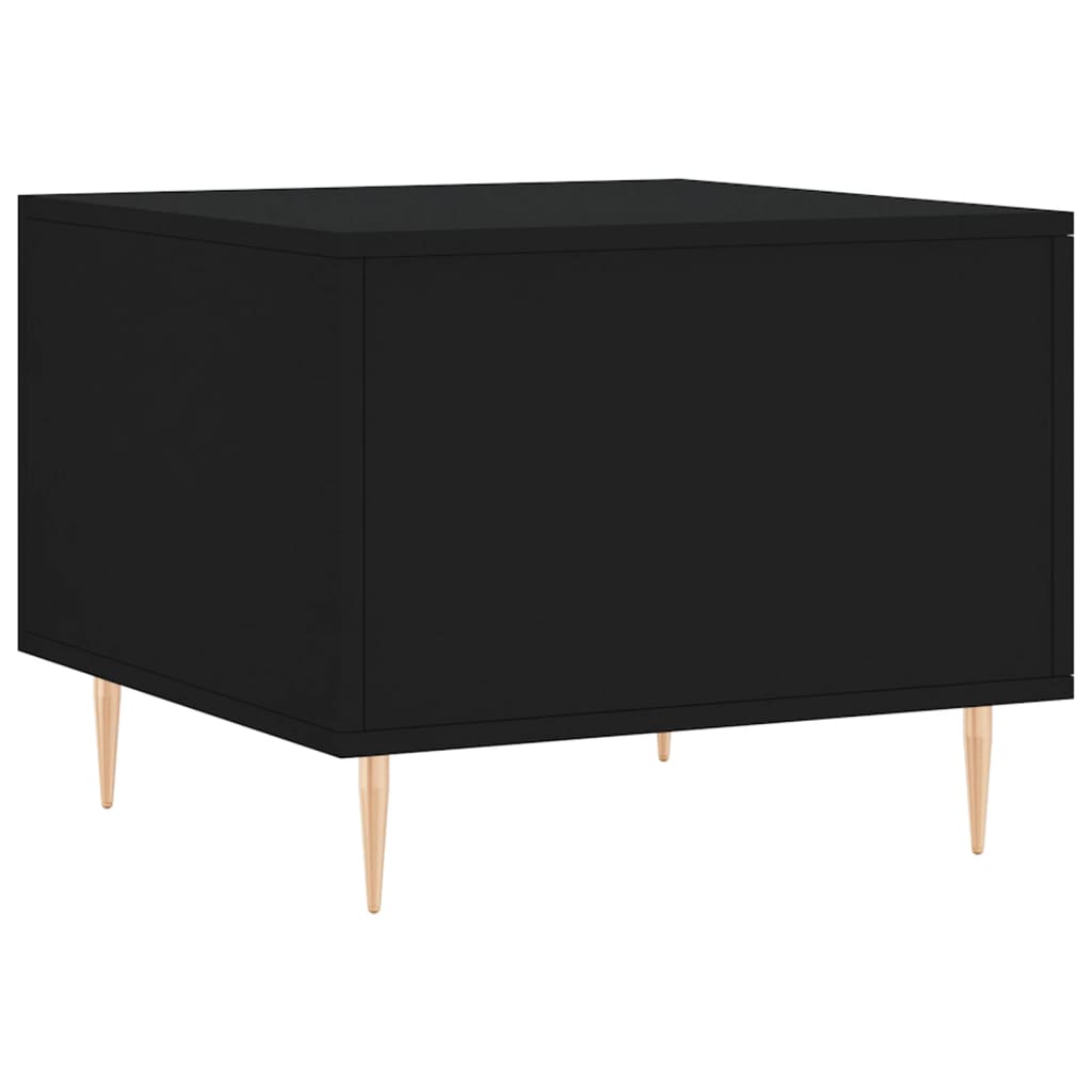 Coffee Table Black 50x50x40 cm Engineered Wood