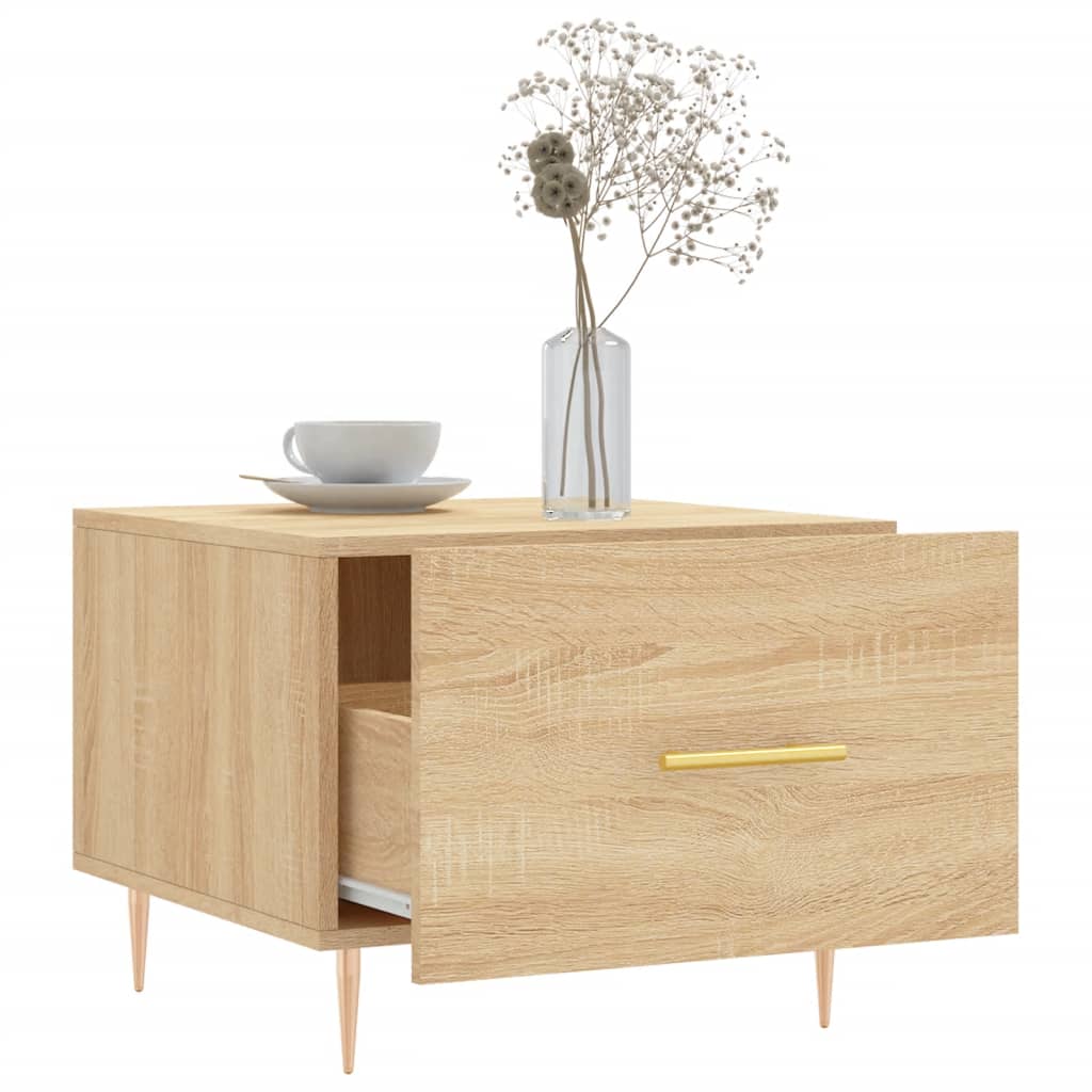 Coffee Table Sonoma Oak 50x50x40 cm Engineered Wood