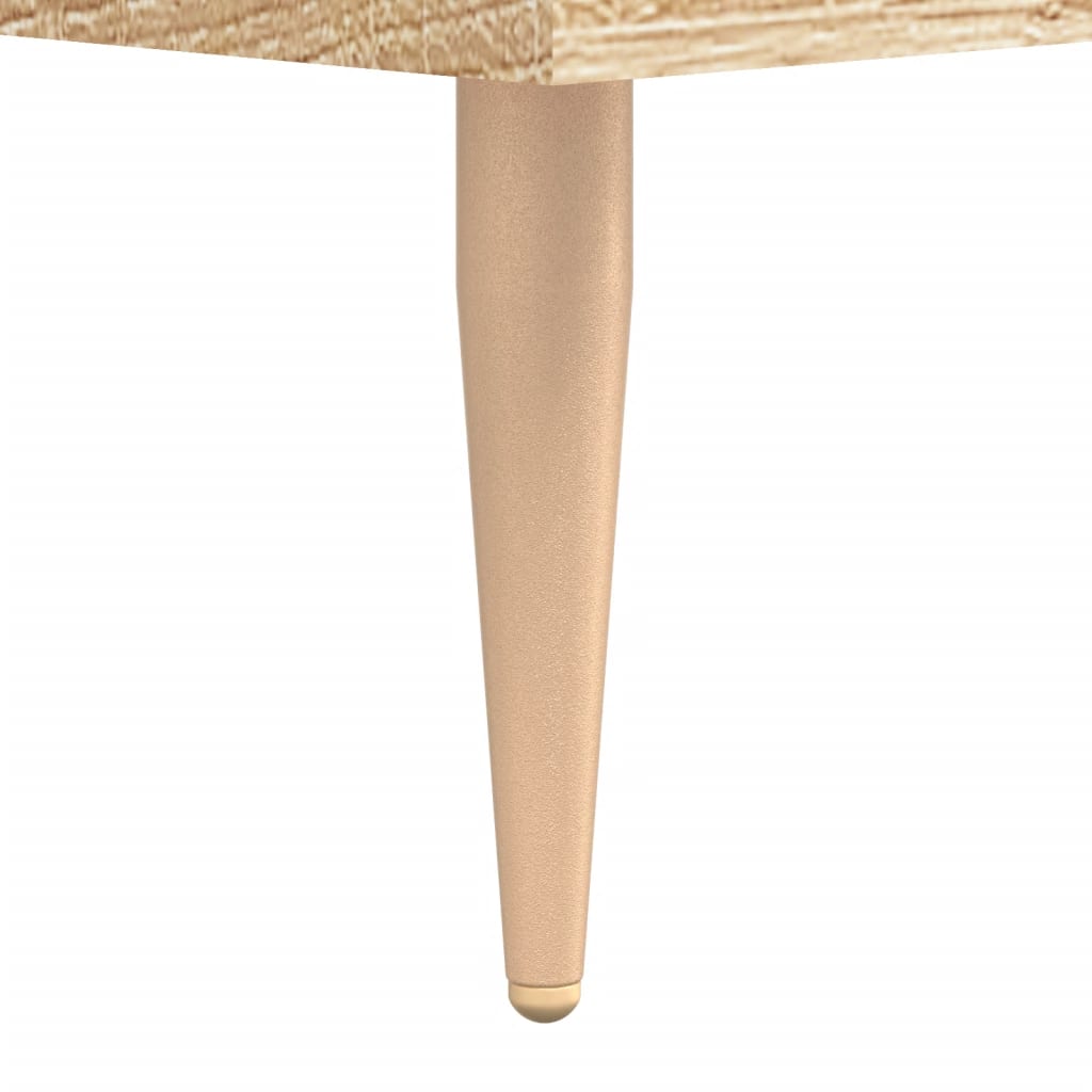 Coffee Table Sonoma Oak 50x50x40 cm Engineered Wood