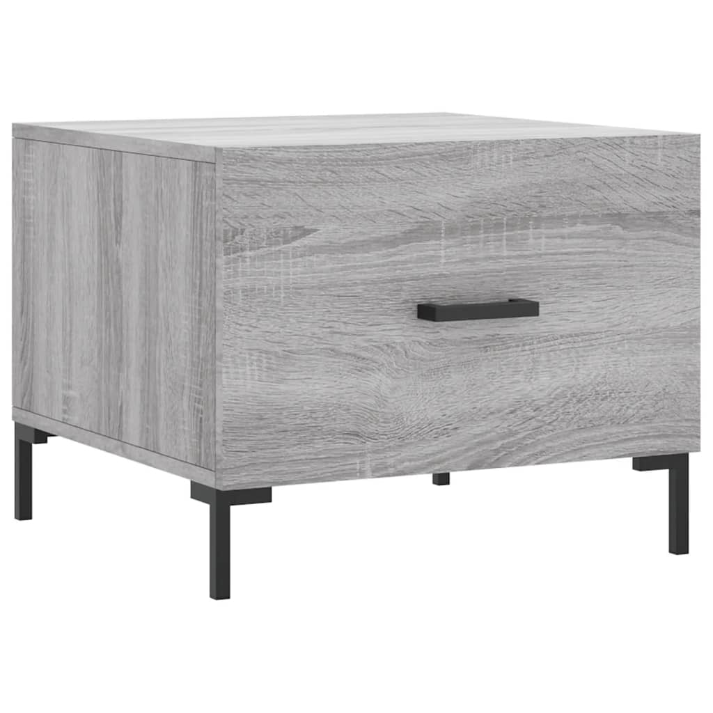 Coffee Table Grey Sonoma 50x50x40 cm Engineered Wood