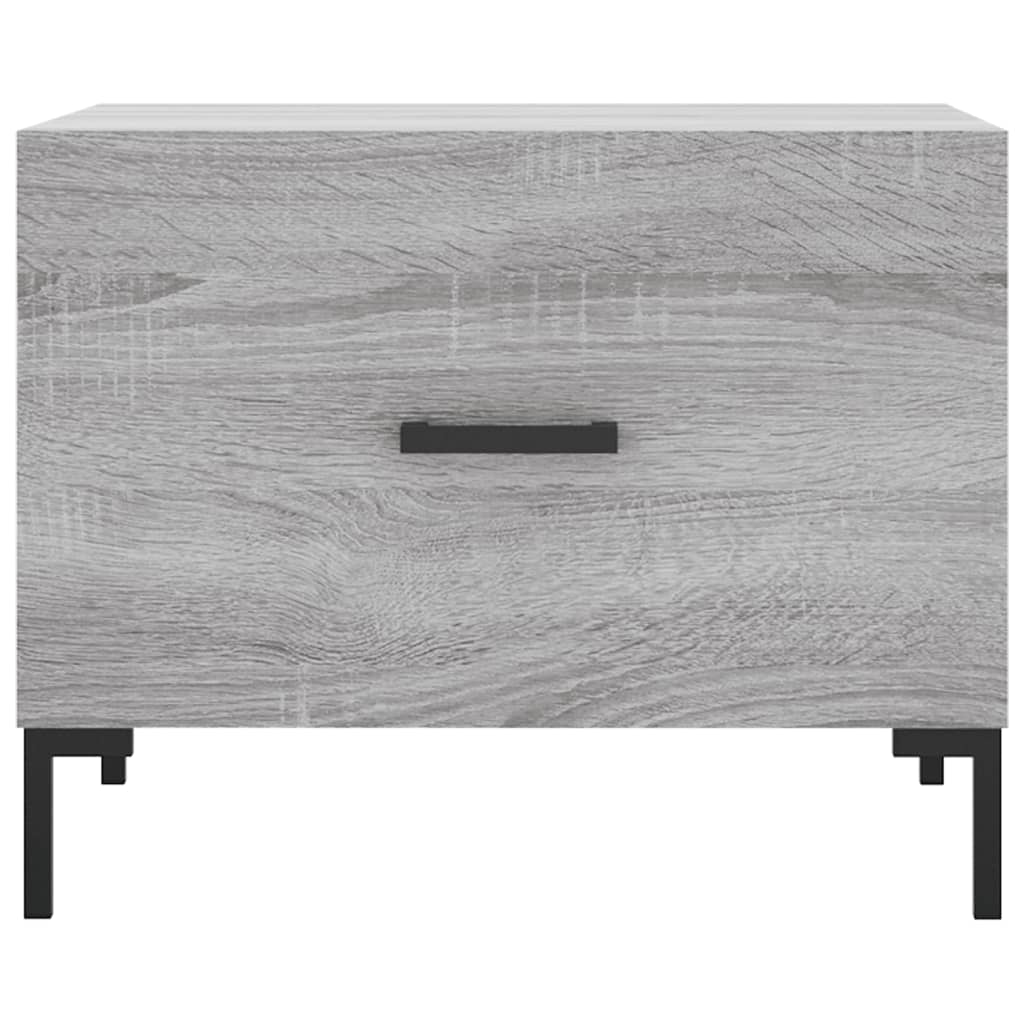 Coffee Table Grey Sonoma 50x50x40 cm Engineered Wood