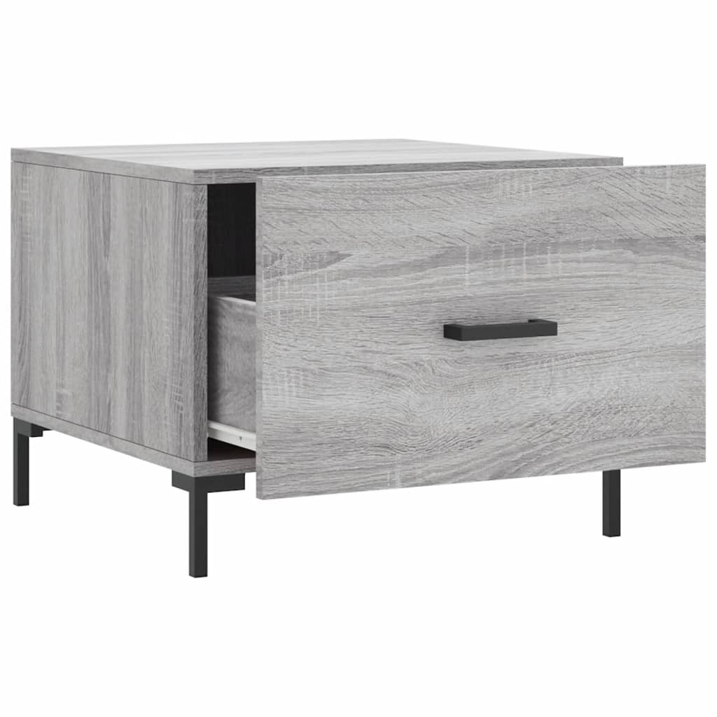 Coffee Table Grey Sonoma 50x50x40 cm Engineered Wood