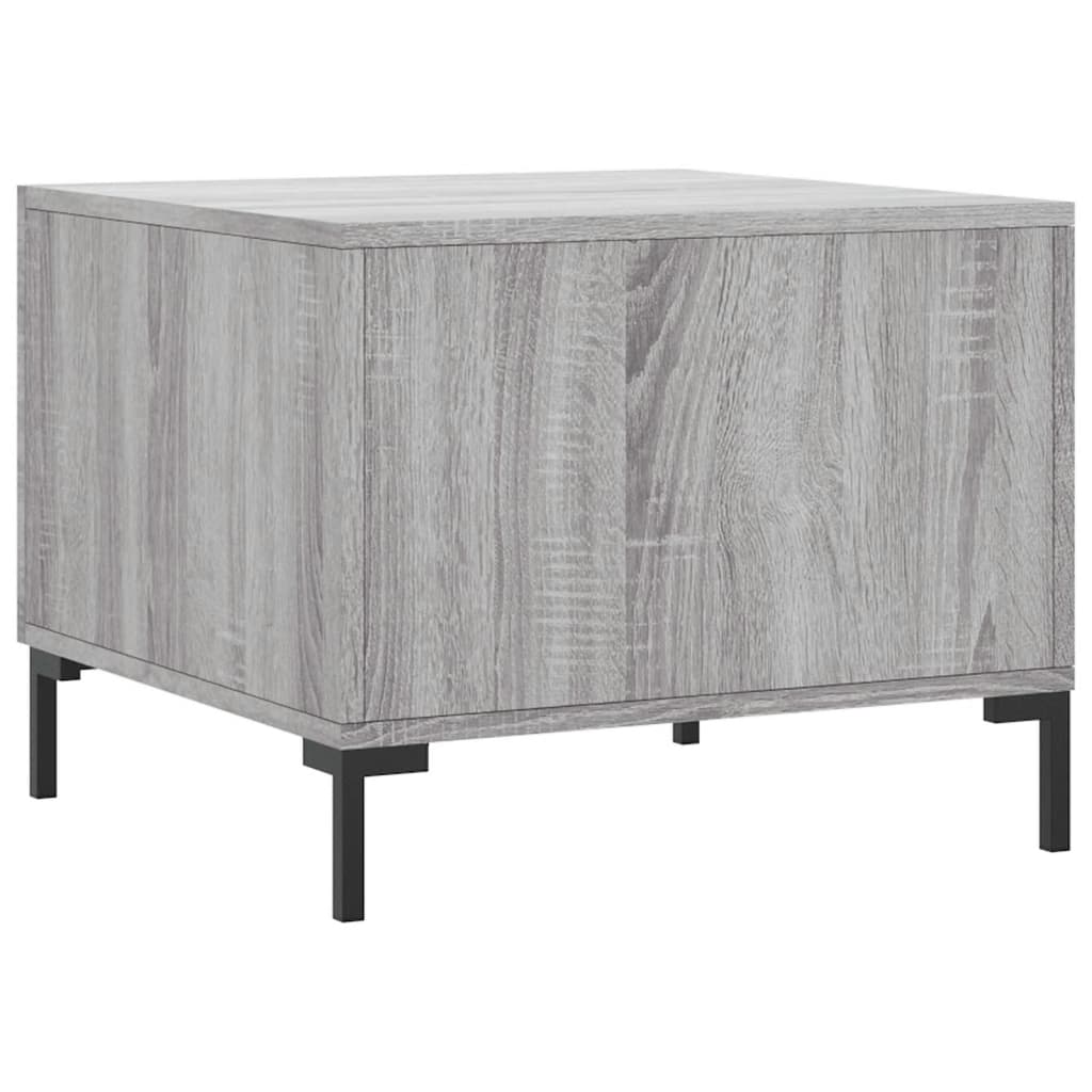 Coffee Table Grey Sonoma 50x50x40 cm Engineered Wood