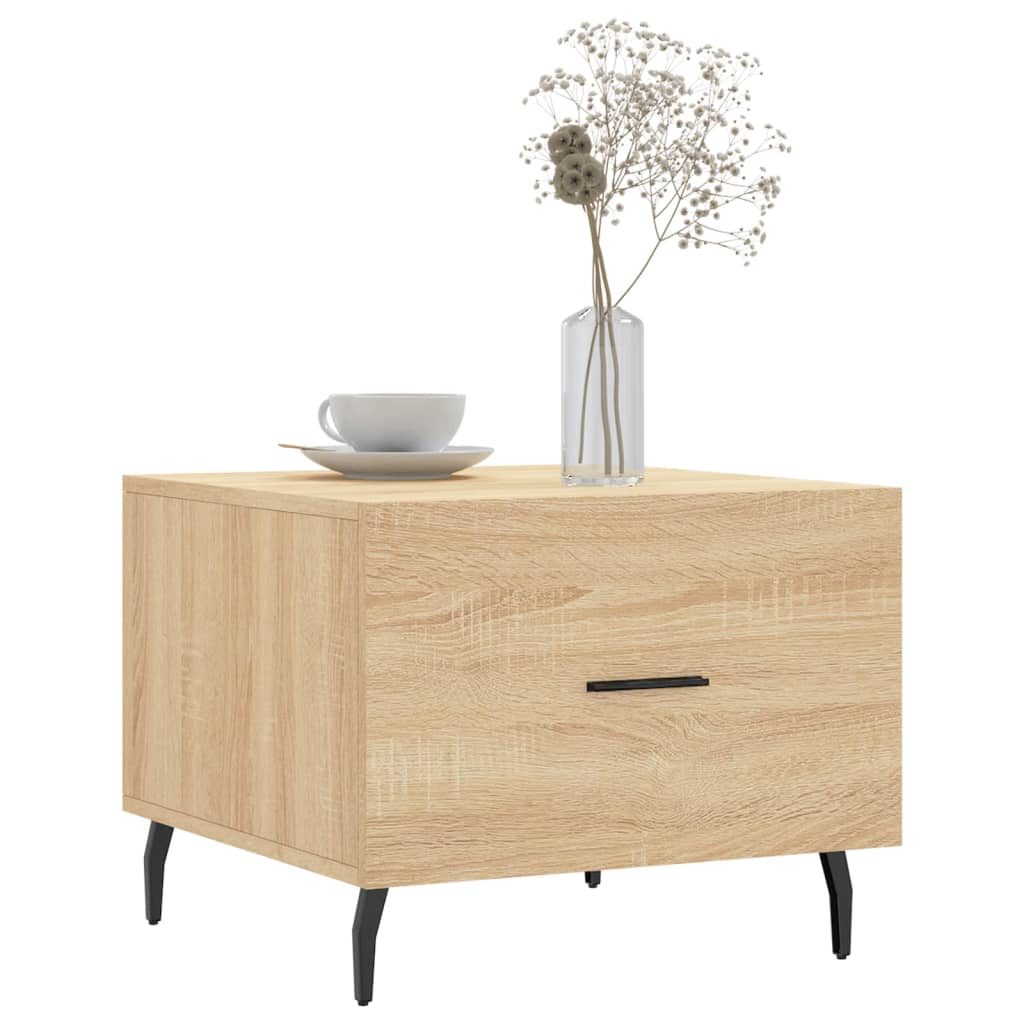 Coffee Table Sonoma Oak 50x50x40 cm Engineered Wood