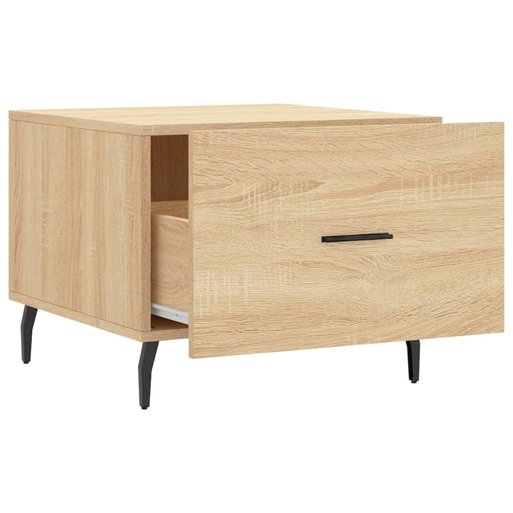Coffee Table Sonoma Oak 50x50x40 cm Engineered Wood