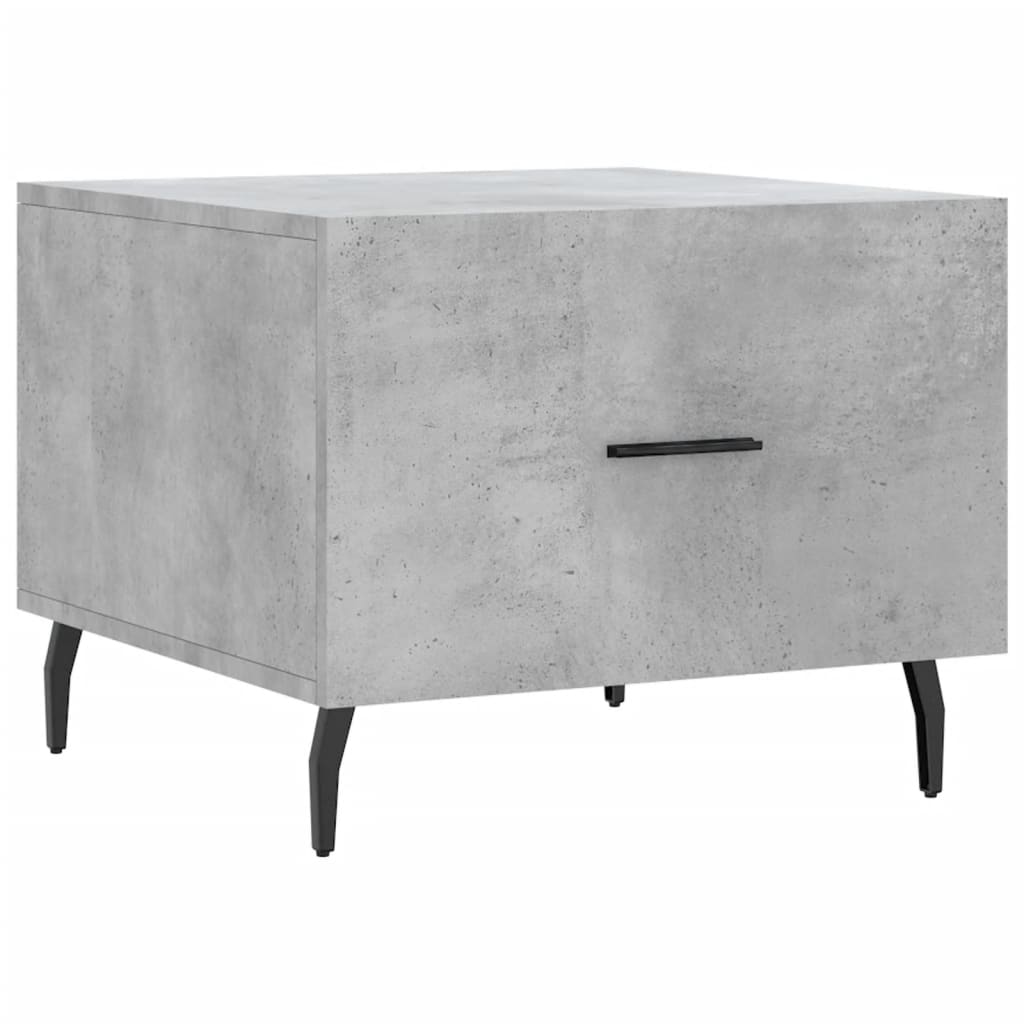 Coffee Table Concrete Grey 50x50x40 cm Engineered Wood