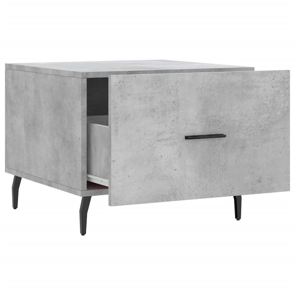 Coffee Table Concrete Grey 50x50x40 cm Engineered Wood