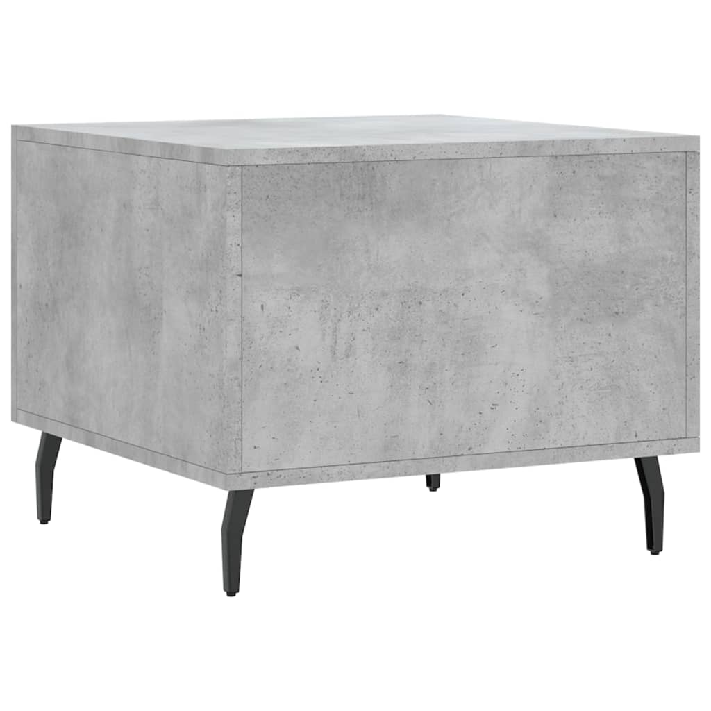 Coffee Table Concrete Grey 50x50x40 cm Engineered Wood