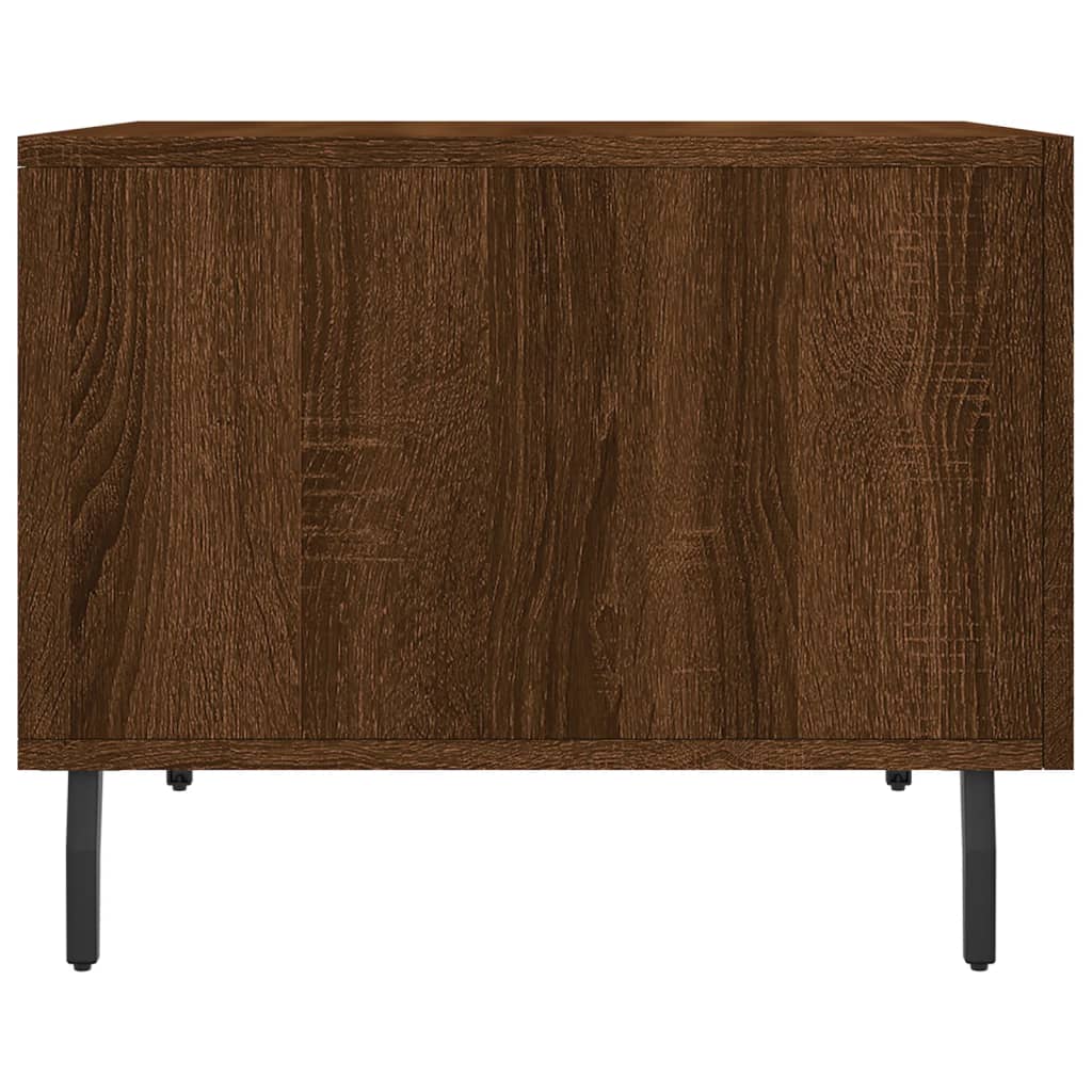 Coffee Table Brown Oak 50x50x40 cm Engineered Wood