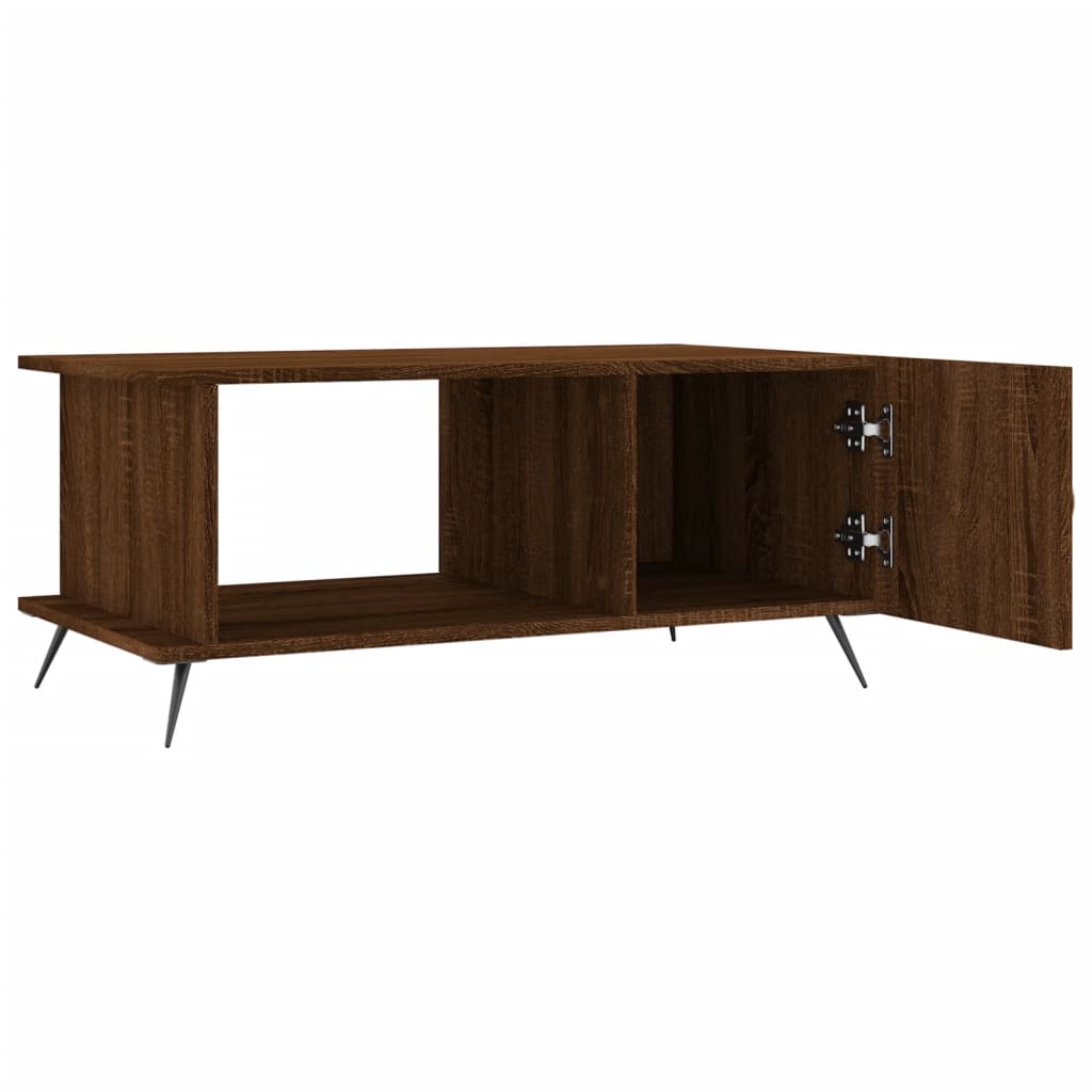 Coffee Table Brown Oak 90x50x40 cm Engineered Wood