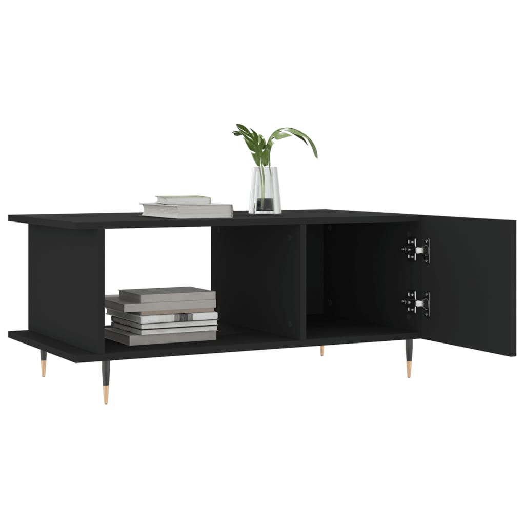 Coffee Table Black 90x50x40 cm Engineered Wood