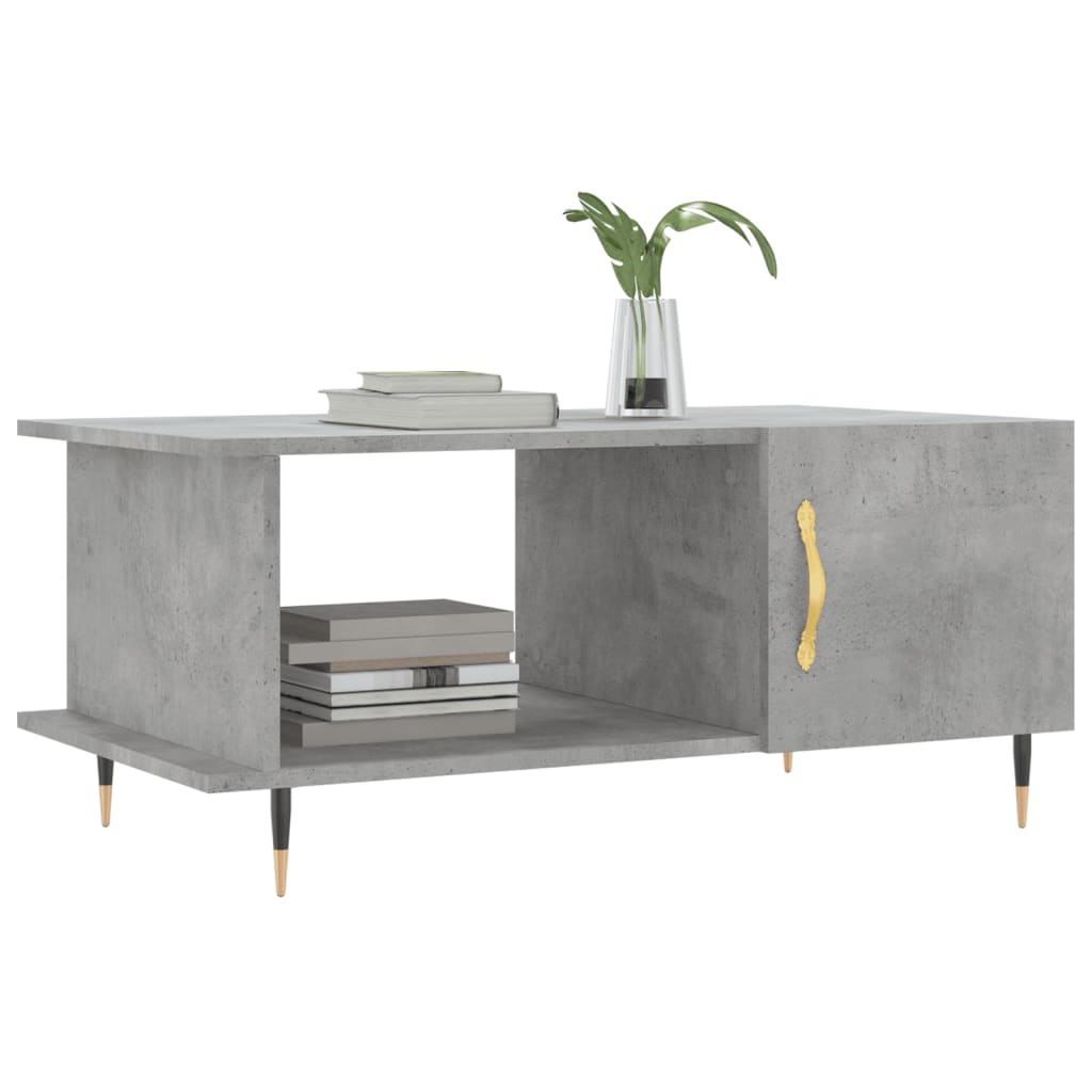 Coffee Table Concrete Grey 90x50x40 cm Engineered Wood