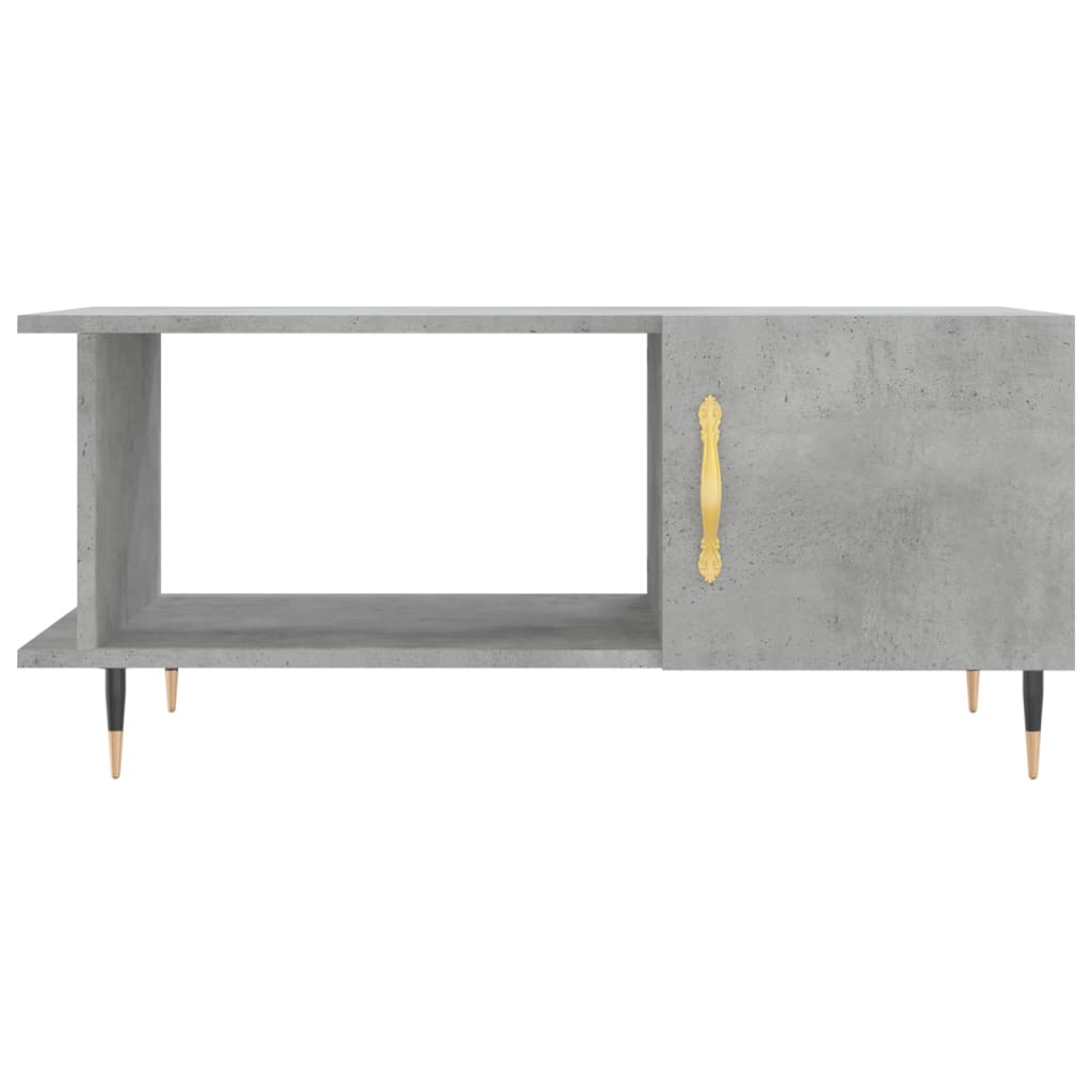 Coffee Table Concrete Grey 90x50x40 cm Engineered Wood