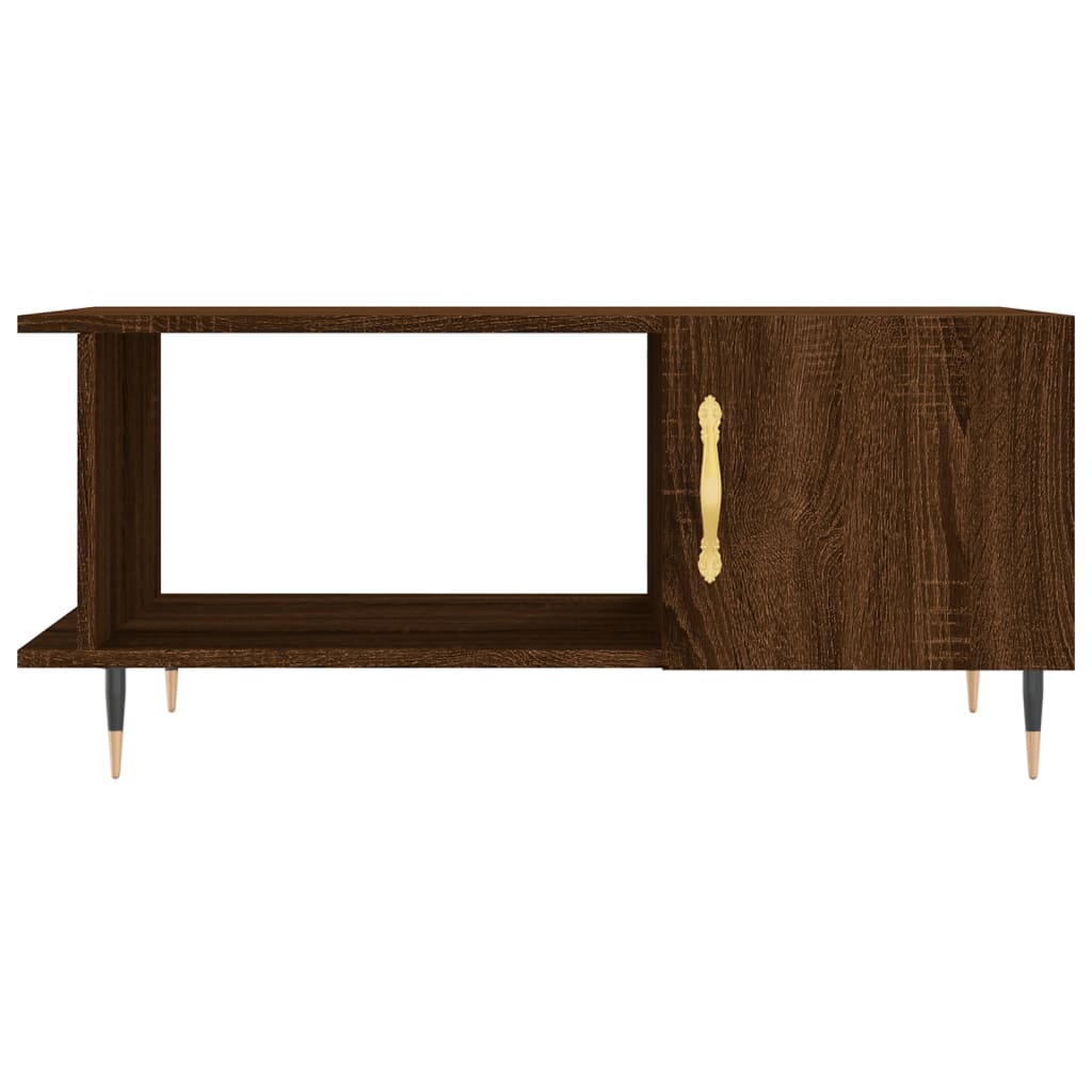 Coffee Table Brown Oak 90x50x40 cm Engineered Wood
