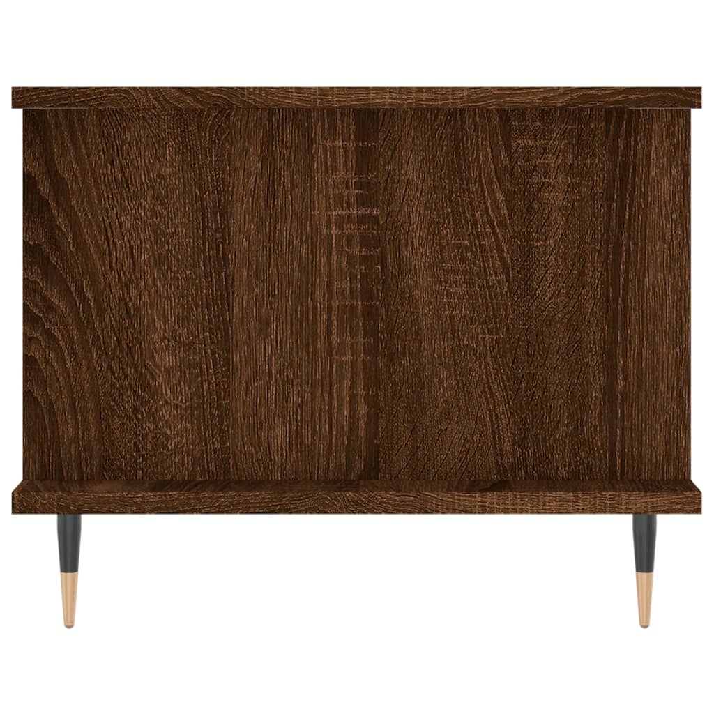 Coffee Table Brown Oak 90x50x40 cm Engineered Wood