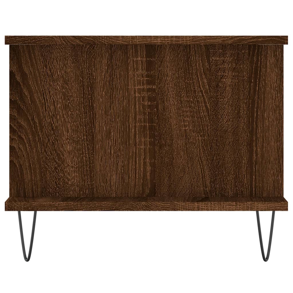 Coffee Table Brown Oak 90x50x40 cm Engineered Wood