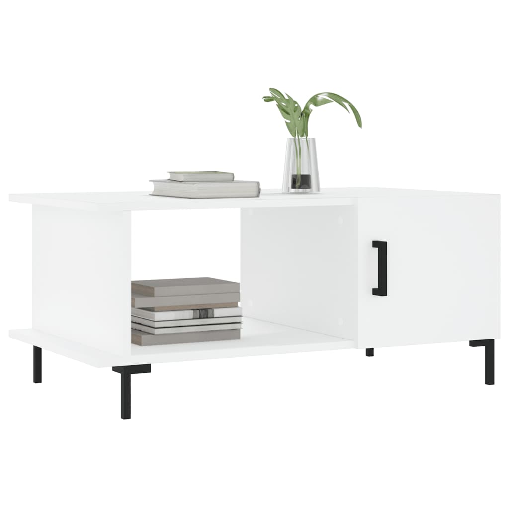 Coffee Table White 90x50x40 cm Engineered Wood