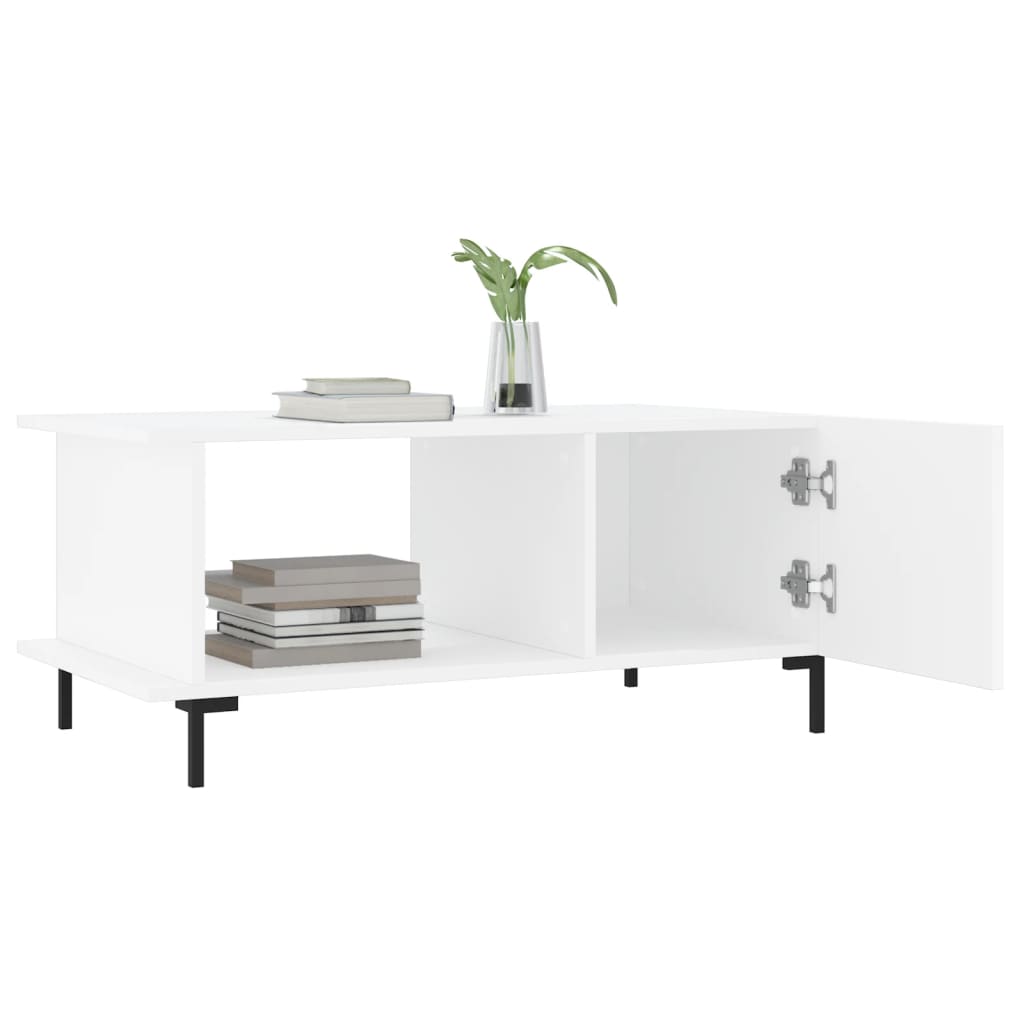 Coffee Table White 90x50x40 cm Engineered Wood