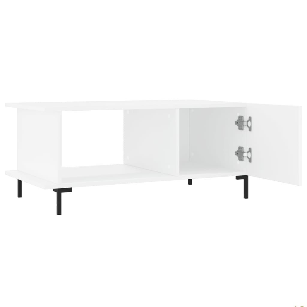 Coffee Table White 90x50x40 cm Engineered Wood