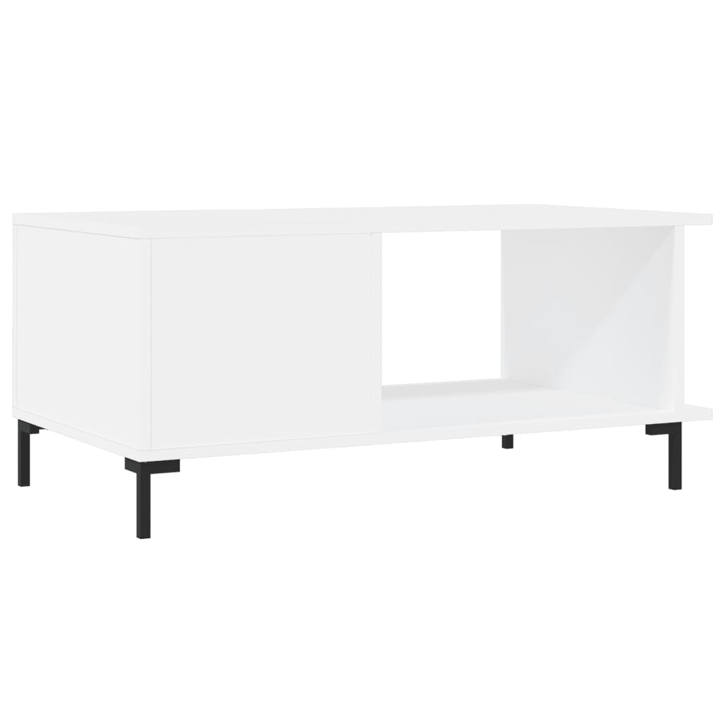 Coffee Table White 90x50x40 cm Engineered Wood