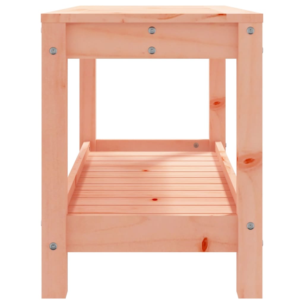 Solid Wood Douglas Garden Bench - 82.5x35x45 cm Outdoor Seating