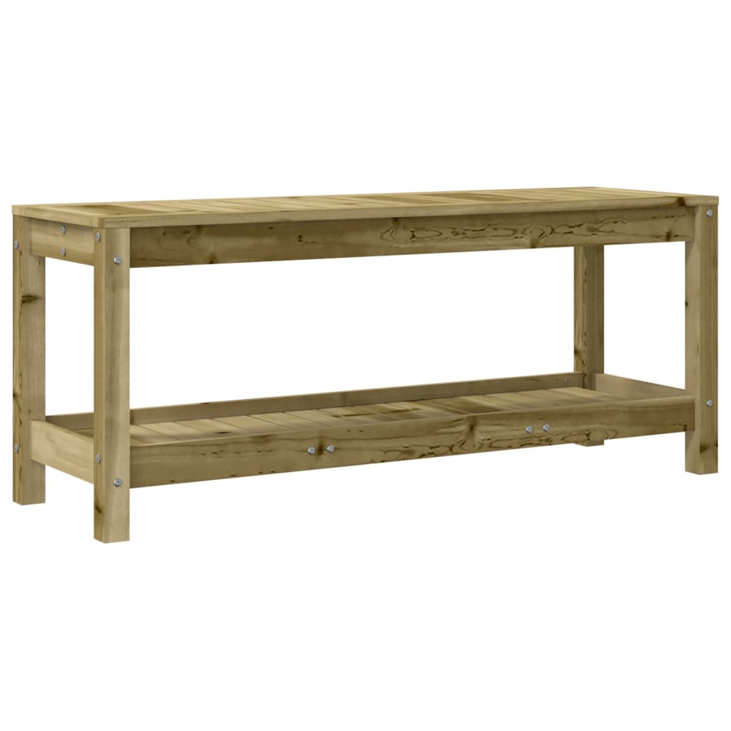 Impregnated Pine Garden Bench 108x35x45 cm - Durable Wood Design