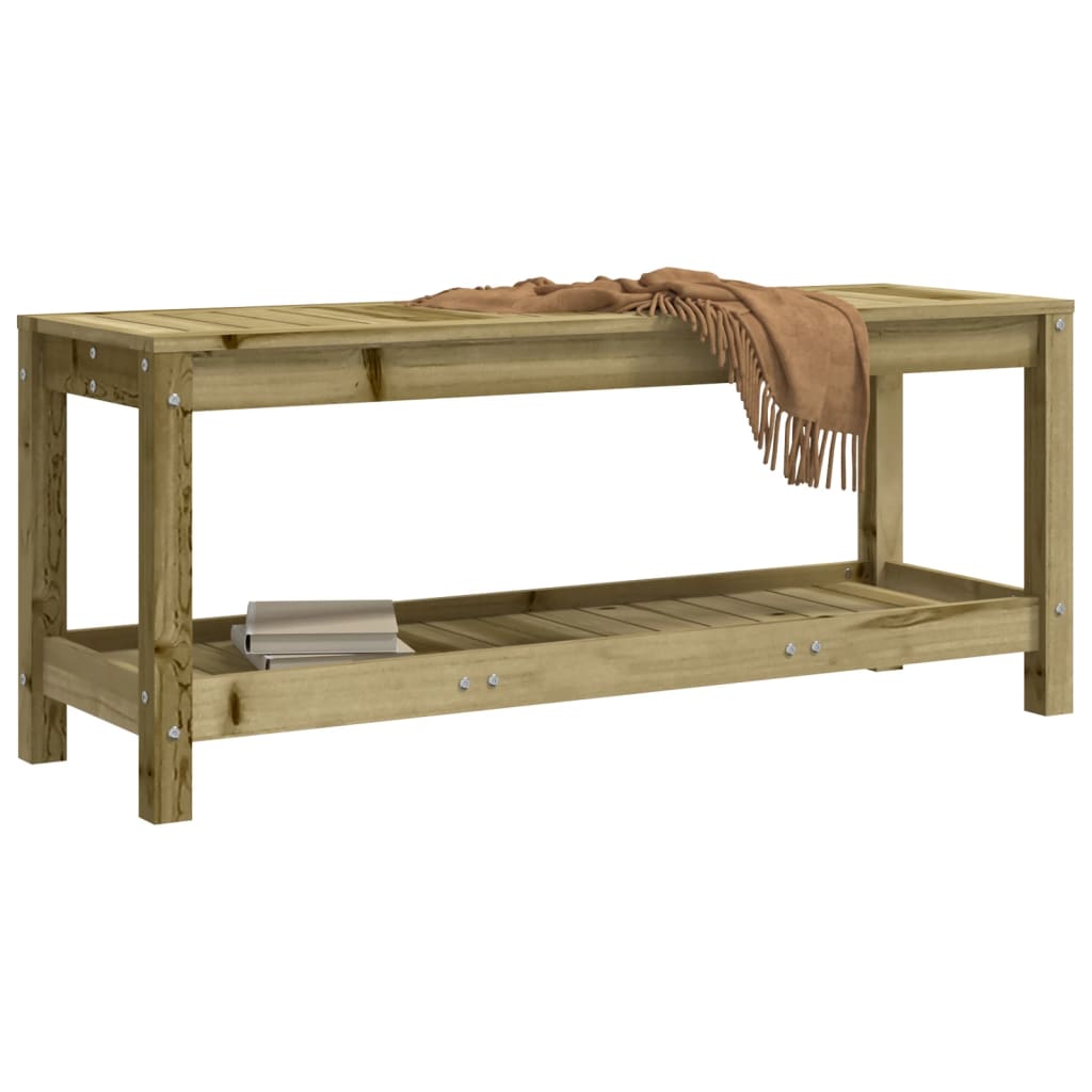 Impregnated Pine Garden Bench 108x35x45 cm - Durable Wood Design
