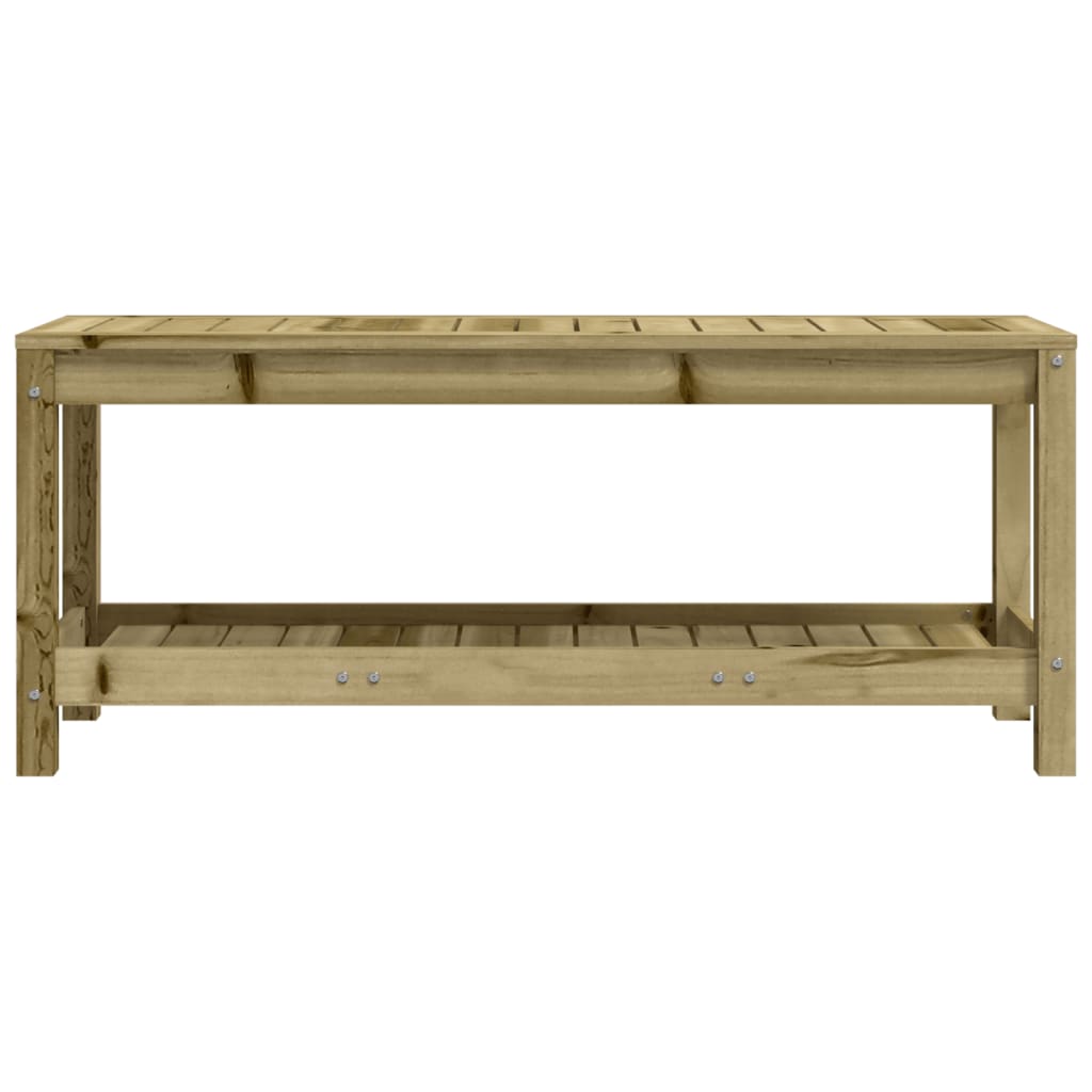 Impregnated Pine Garden Bench 108x35x45 cm - Durable Wood Design